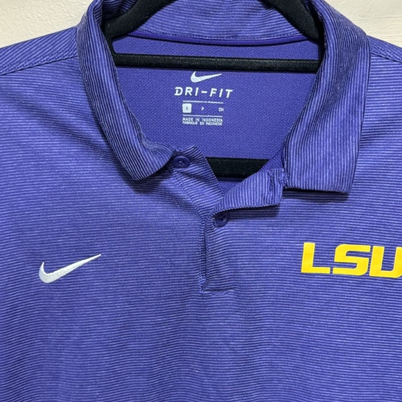 LSU Nike Dri Fit Polo size small - Picture 2 of 2